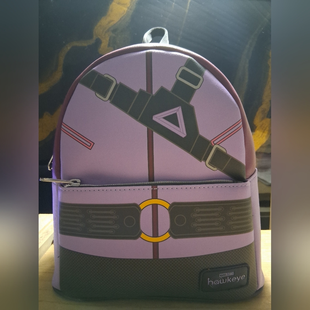 Marvel Hawkeye Purple and Black Backpack